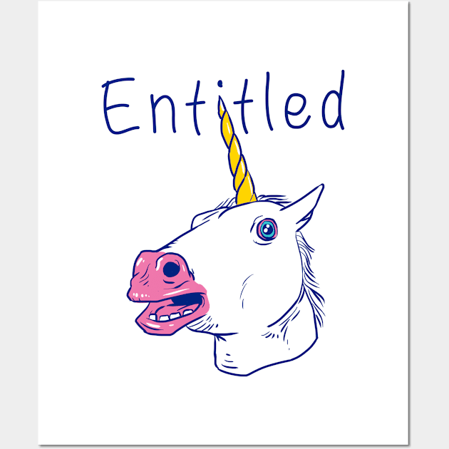 Entitled Unicorn Wall Art by Vincent Trinidad Art